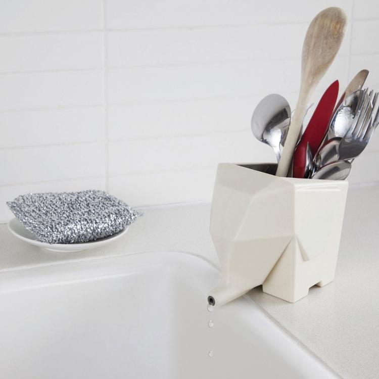 Elephant Silverware Cutlery Drainer
