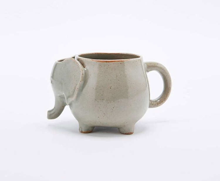 Cute Elephant Tea Mug - Elephant mug holds tea bag in head