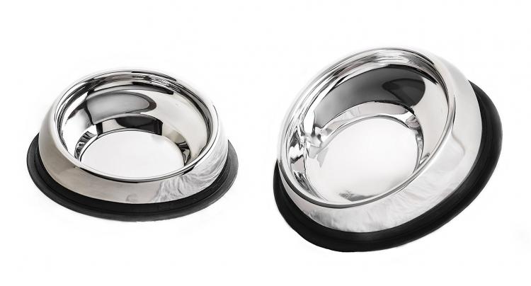 Enhanced Pet Bowl: Slanted Dog Bowl With Ridge Helps Flat Faced Dog Breeds Feed - Best french bulldog dog bowl