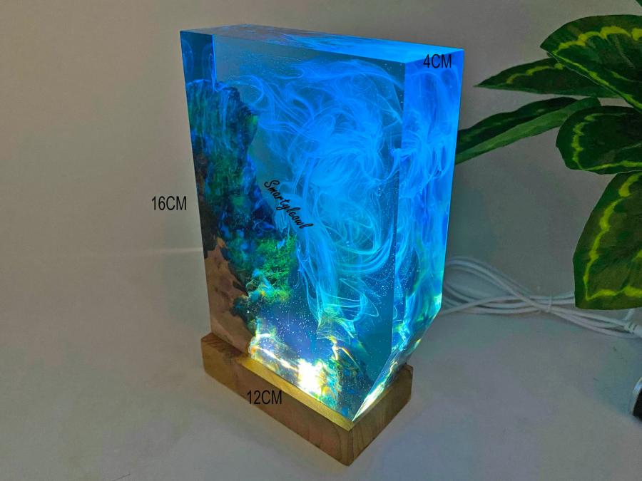 Epoxy Scuba Diver Lamp