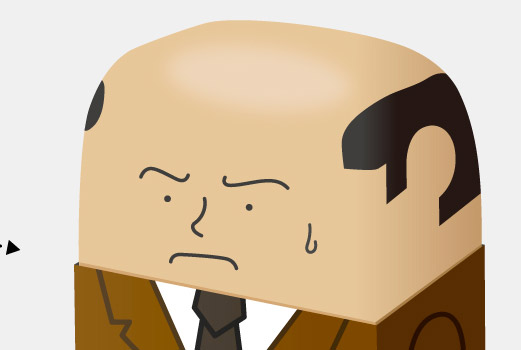Salaryman Funny Erasers That Go Bald As You Use Them - Balding erasers