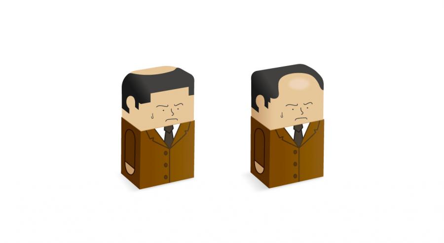 Salaryman Funny Erasers That Go Bald As You Use Them - Balding erasers