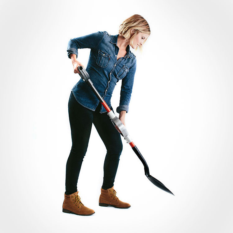 Bosse Ergonomic Adjustable Snow Shovel