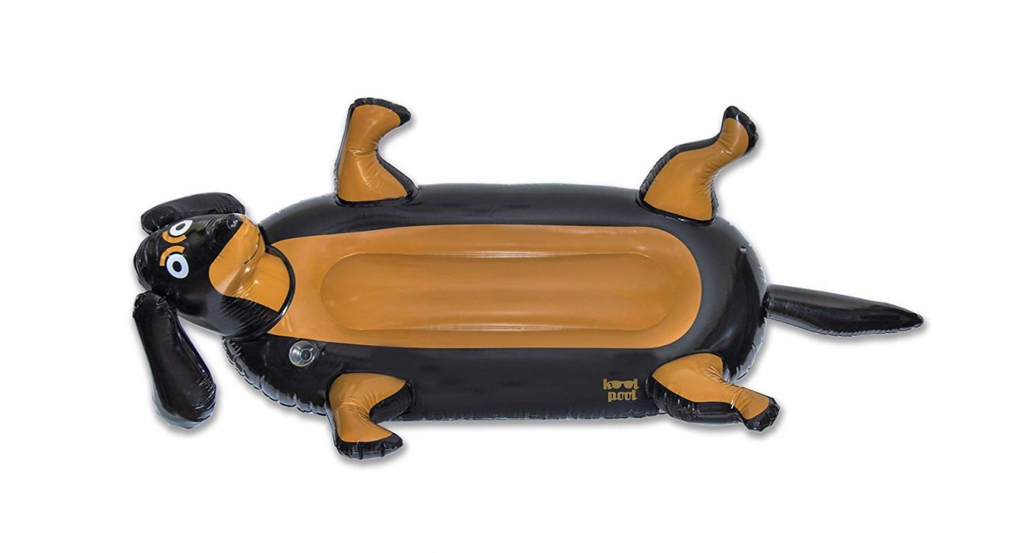 Giant Dachshund Dog Pool Float - Huge Wiener Dog Pool Float