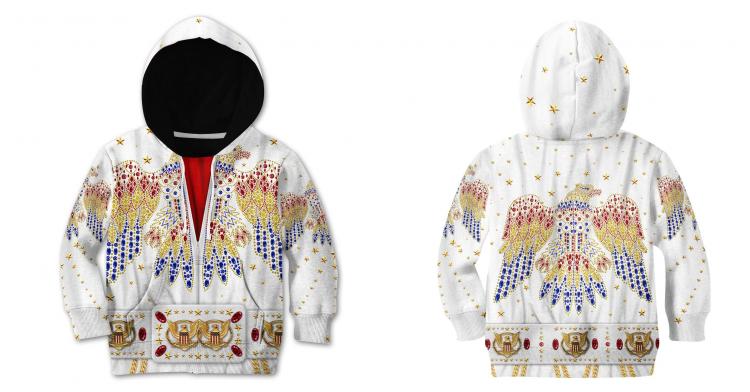Elvis Print Kids hoodie - Elvis design printed clothes