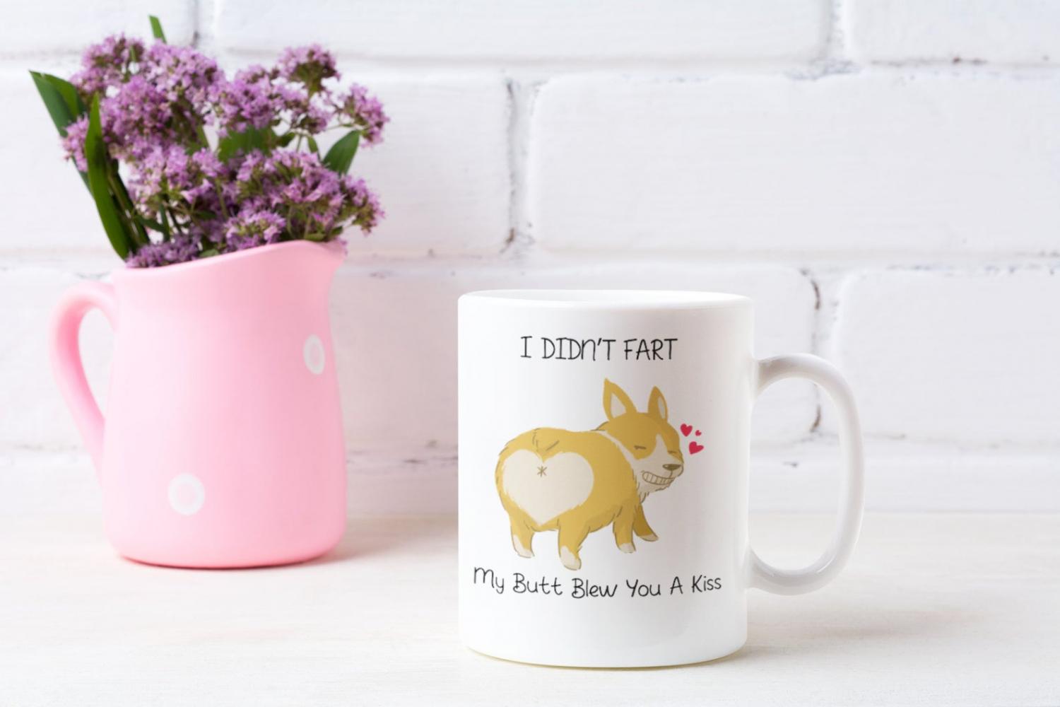 Farting Frenchie Coffee Mug - French bulldog fart coffee mug