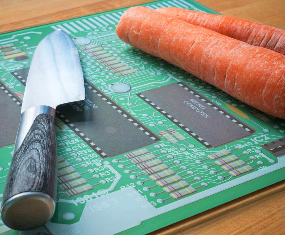 Motherboard Cutting Board - Computer Geek Funny Chopping Board