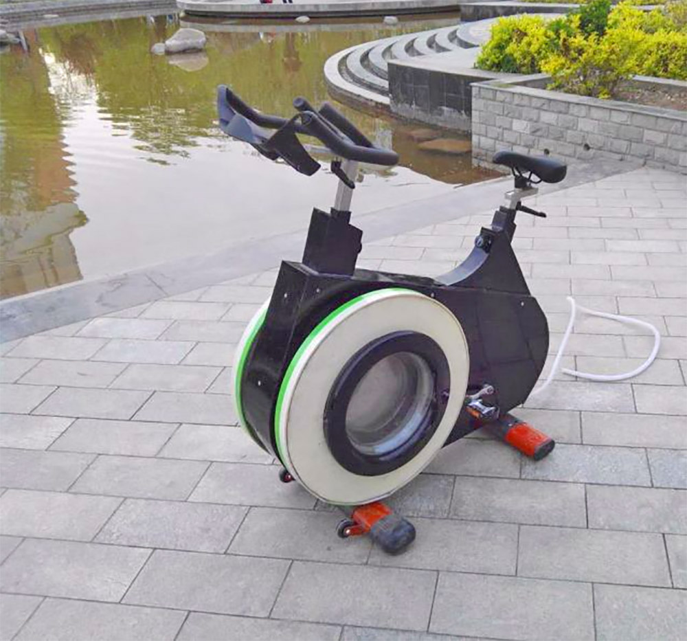 Exercise Bike Washing Machine - Off-the-grid washing machine bicycle