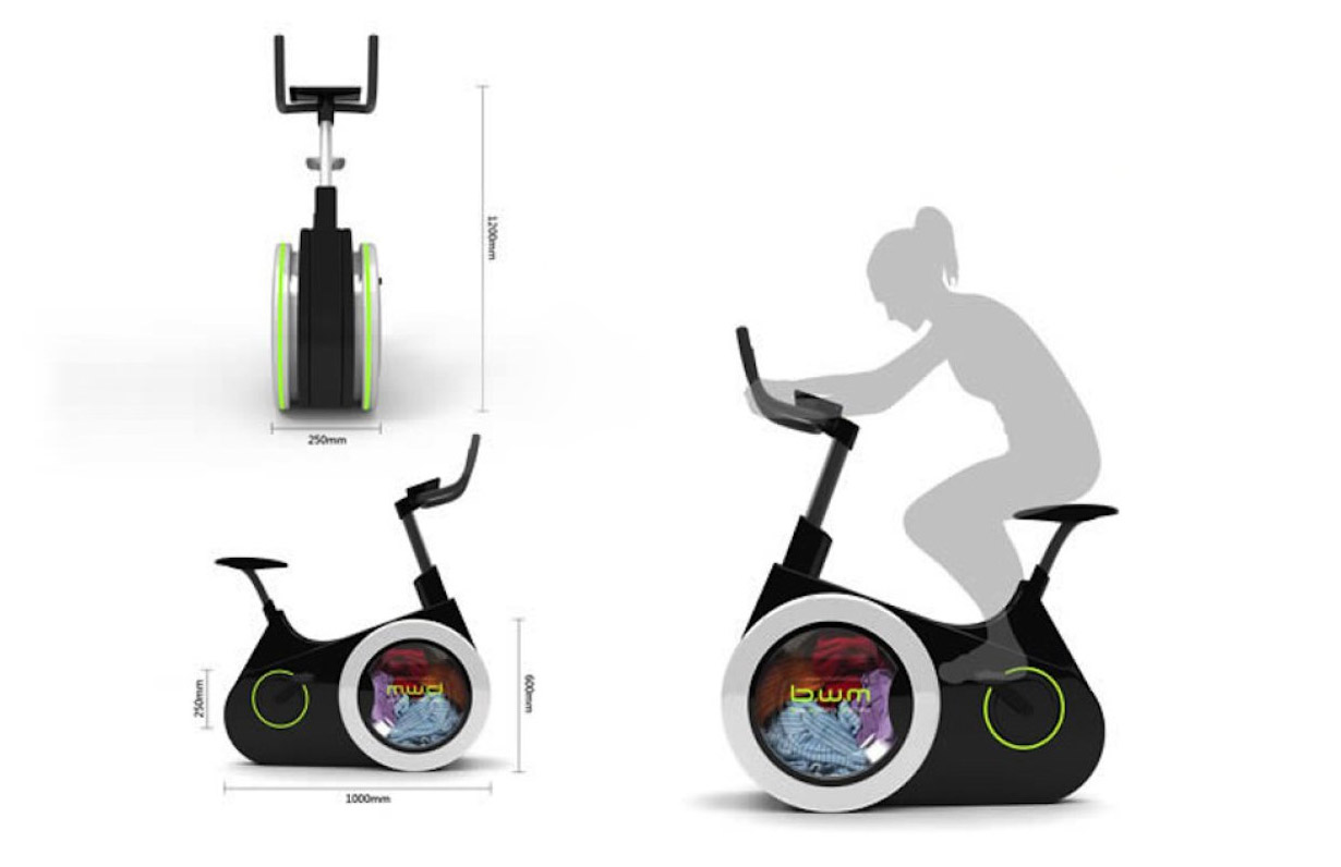 Exercise Bike Washing Machine - Off-the-grid washing machine bicycle