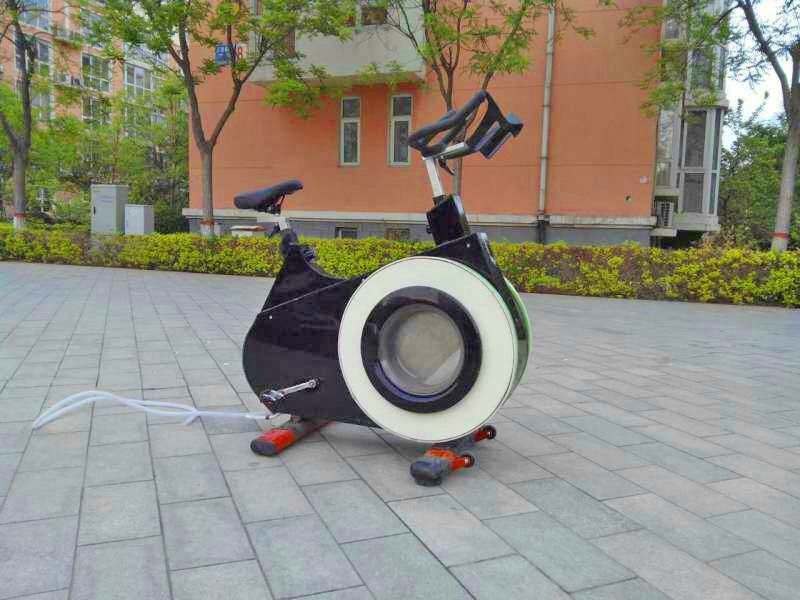 Exercise Bike Washing Machine - Off-the-grid washing machine bicycle