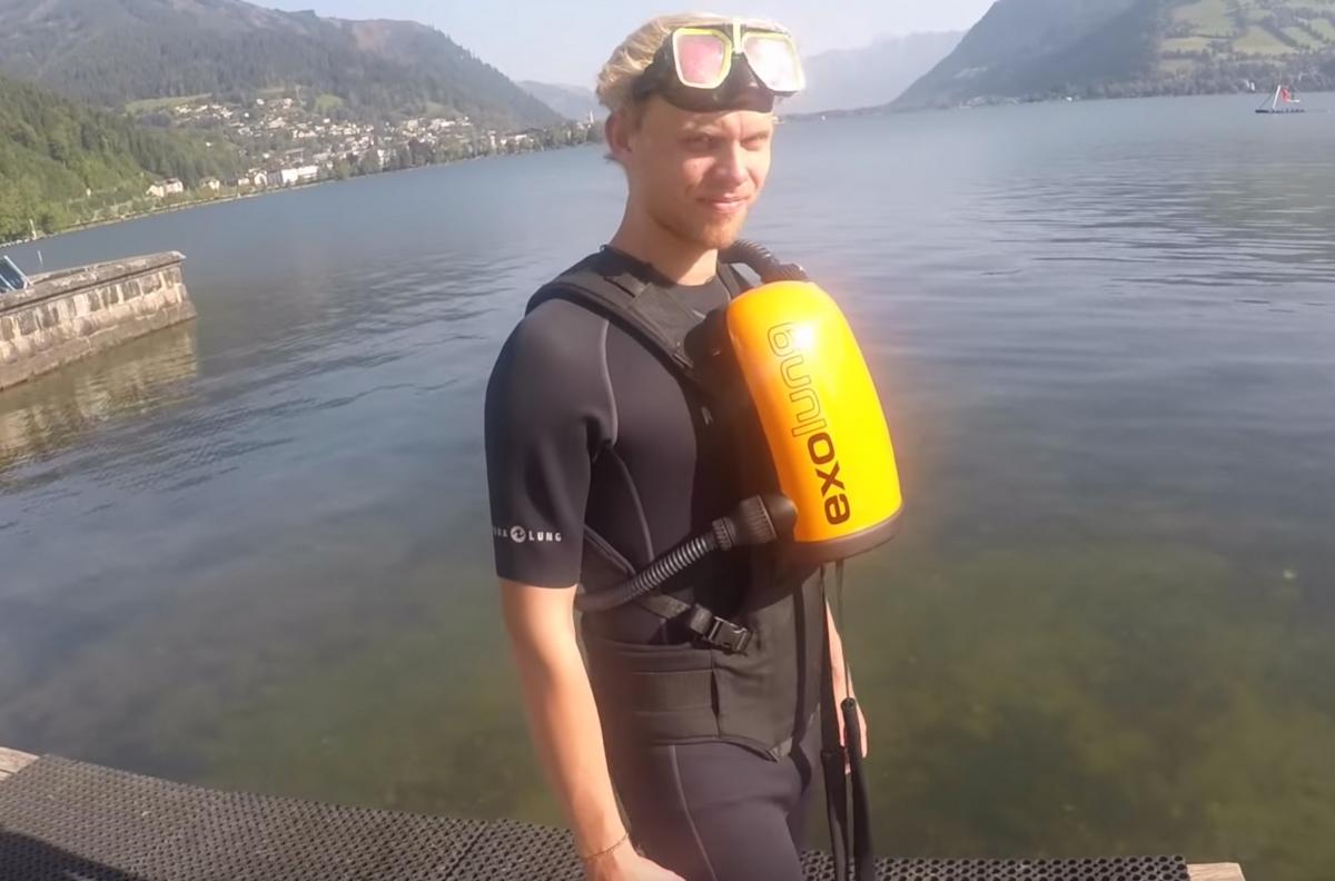 ExoLung - Infinite Underwater Breathing - Unique foot powered Scuba Diving Rig