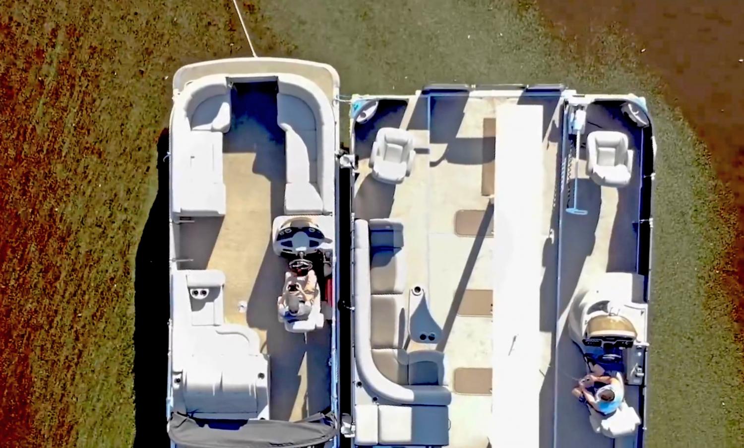 2xMarine Expanding Pontoon Boat Doubles In Size