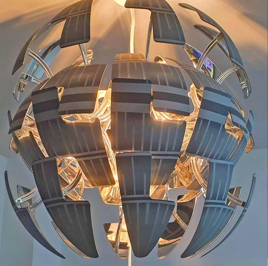 Exploding Death Star Lamp