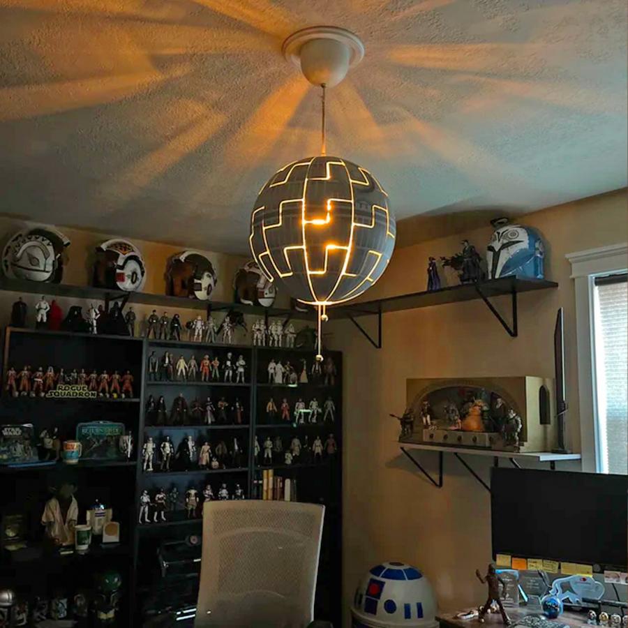 Exploding Death Star Lamp