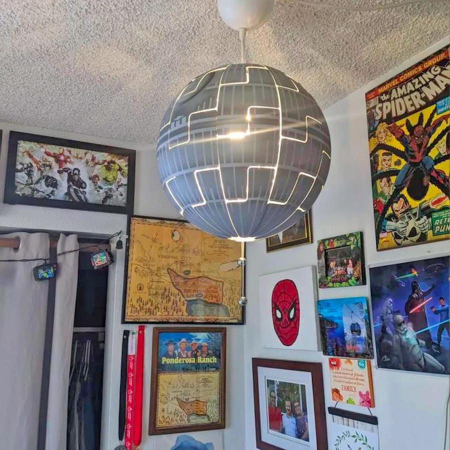 Exploding Death Star Lamp