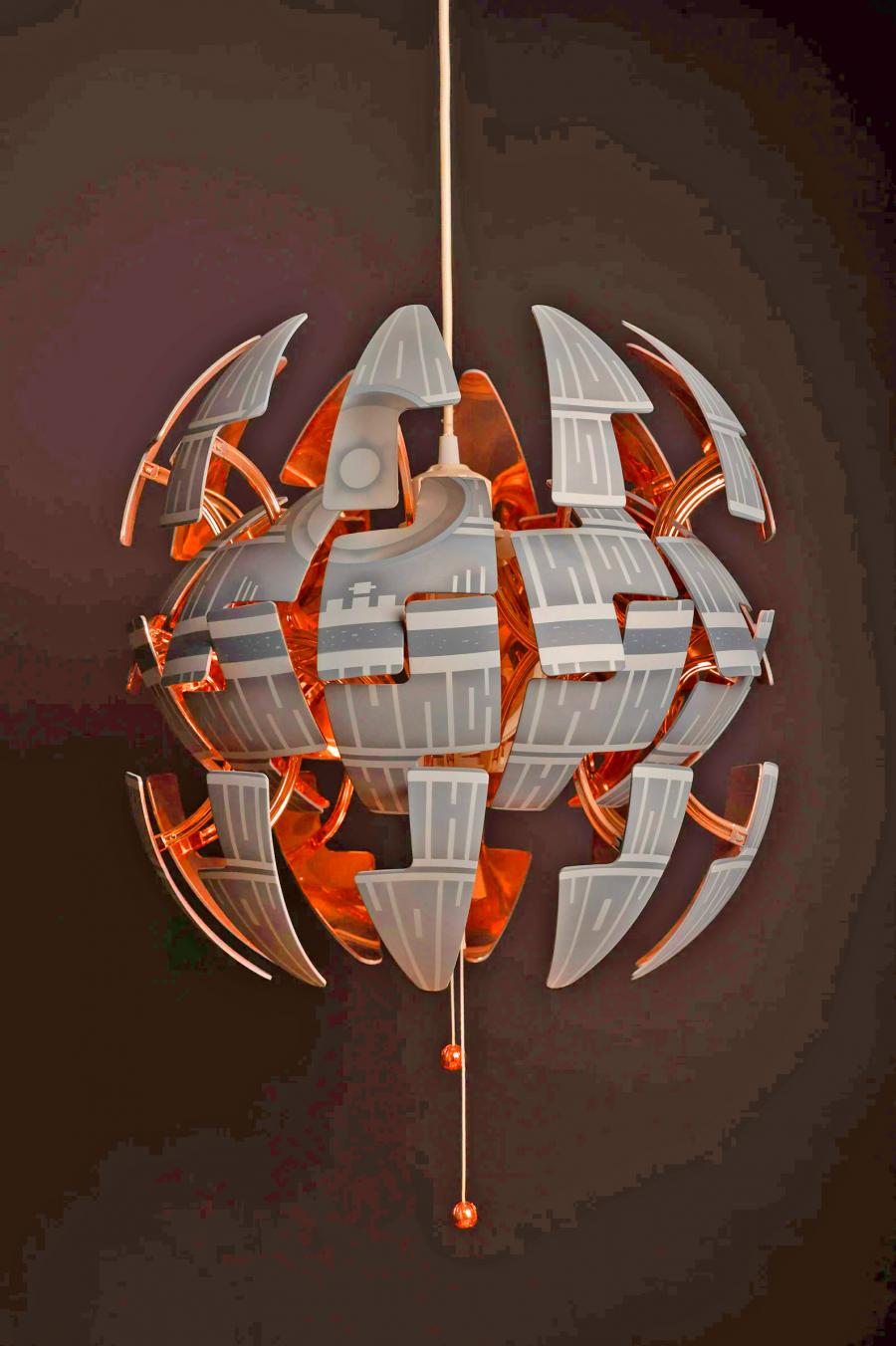 Exploding Death Star Lamp