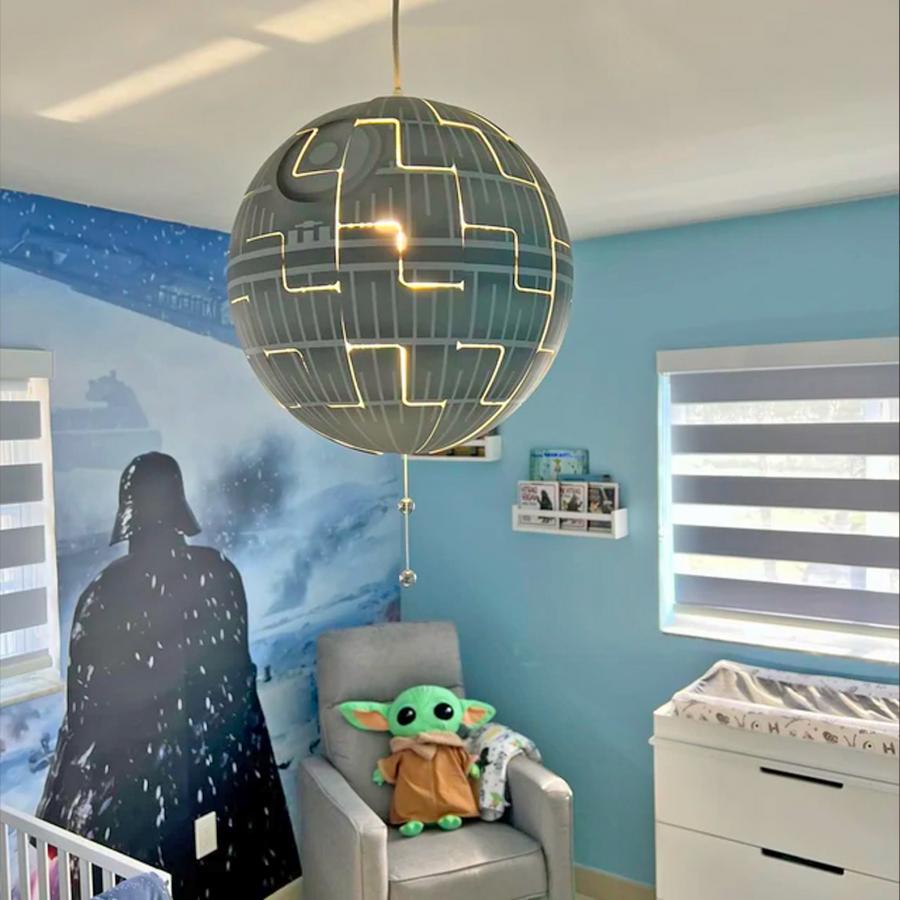 Exploding Death Star Lamp