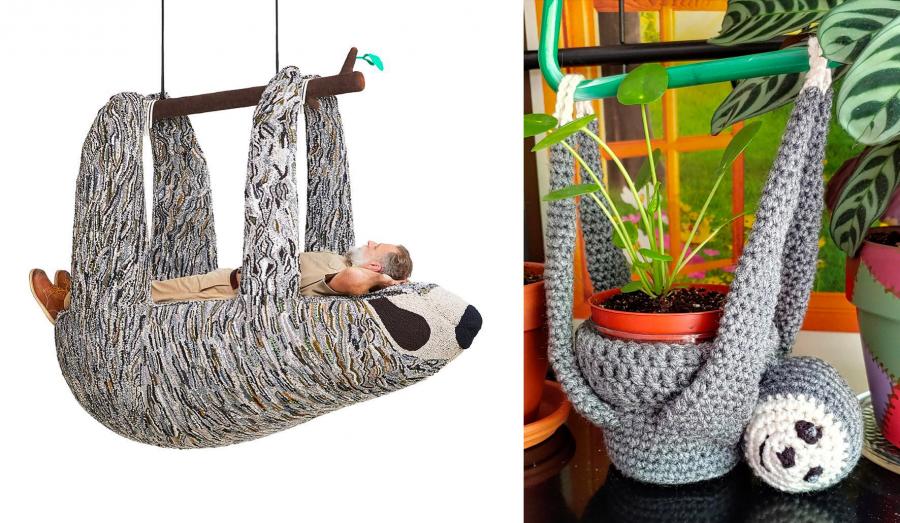 Giant sloth lounger - sloth planter