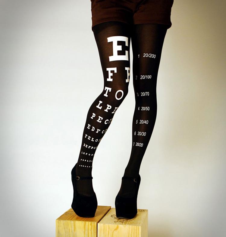 Eye Exam Chart Tights