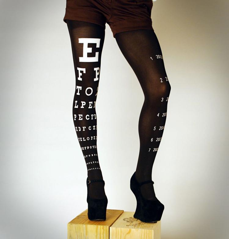 Eye Exam Chart Tights