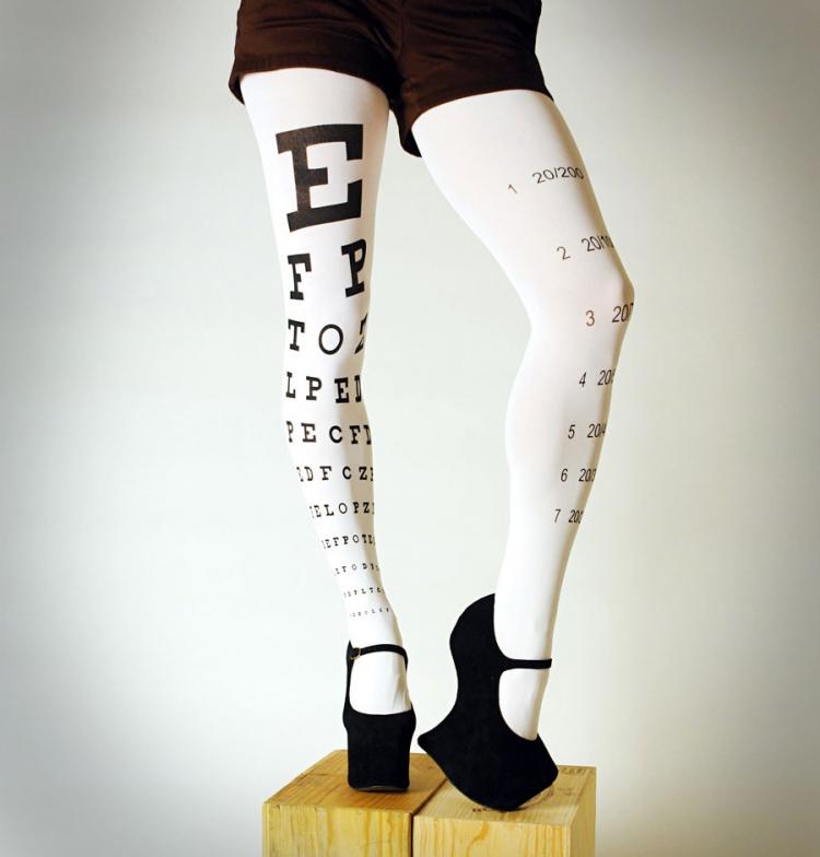 Eye Exam Chart Tights