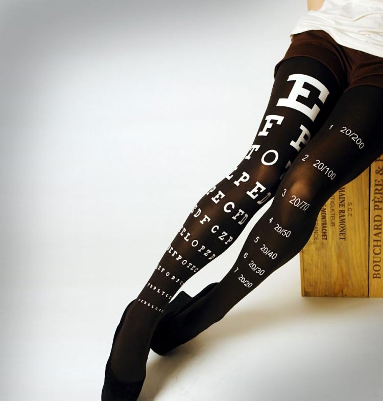 Eye Exam Chart Tights