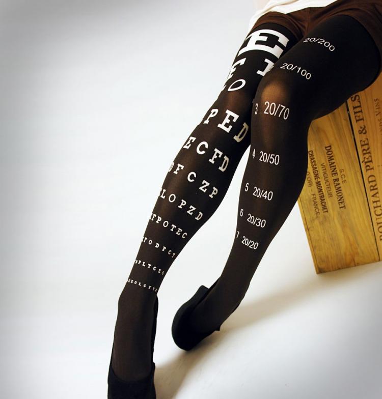 Eye Exam Chart Tights