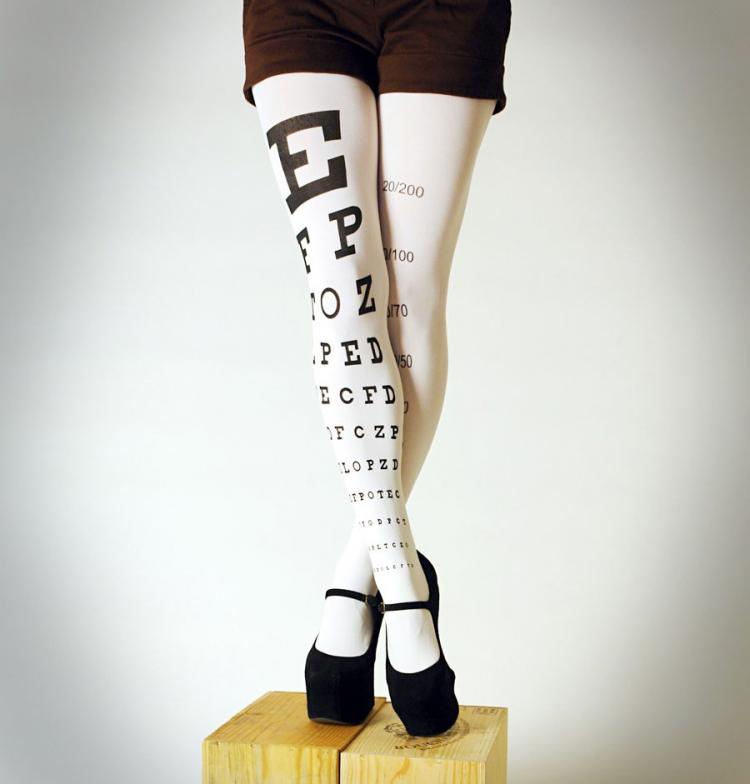 Eye Exam Chart Tights