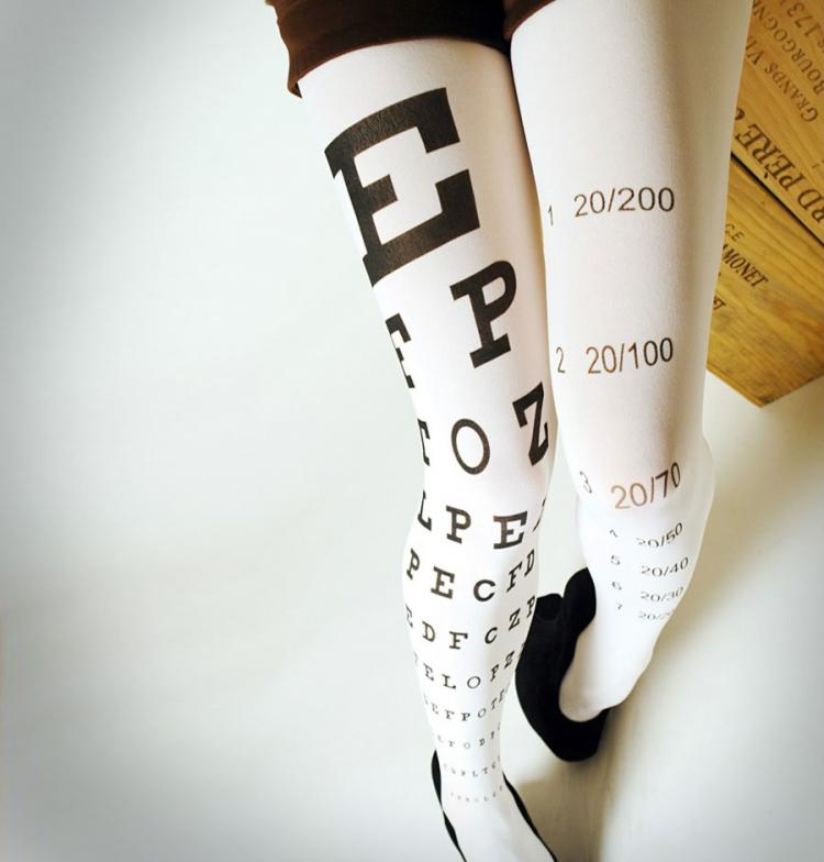 Eye Exam Chart Tights