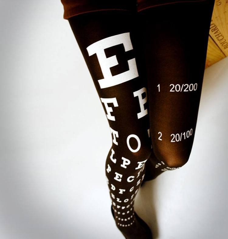 Eye Exam Chart Tights