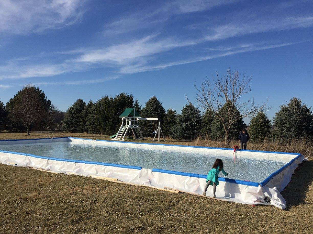 EZ Ice Rink - DIY Backyard Ice Rink That Sets Up in 1 Hour
