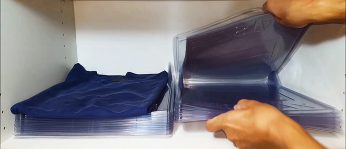 EZSTAX Interlocking Clothing Organizer Dividers - T-shirt clothing dividers