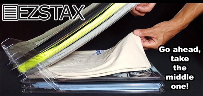EZSTAX Interlocking Clothing Organizer Dividers - T-shirt clothing dividers