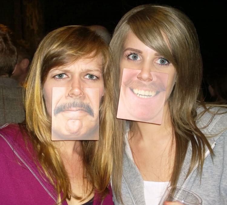Face Mats - Face Coasters - Funny Face Nose Clips