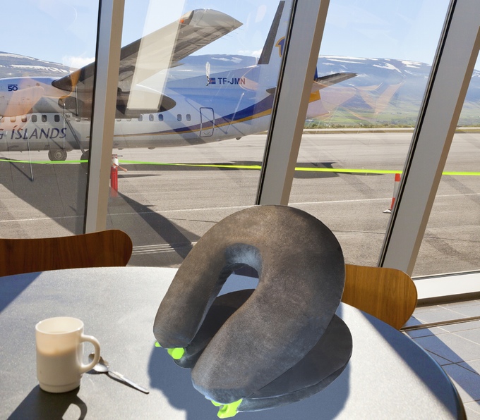 FaceCradle Toilet Seat Shaped Travel Pillow