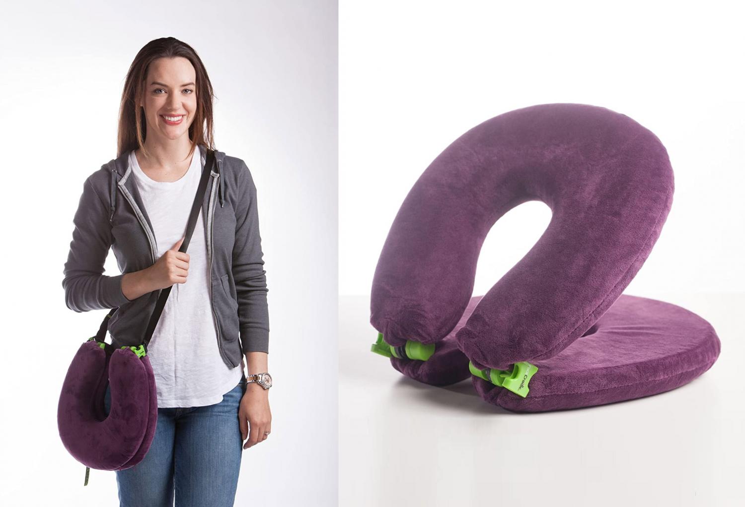 FaceCradle Toilet Seat Shaped Travel Pillow