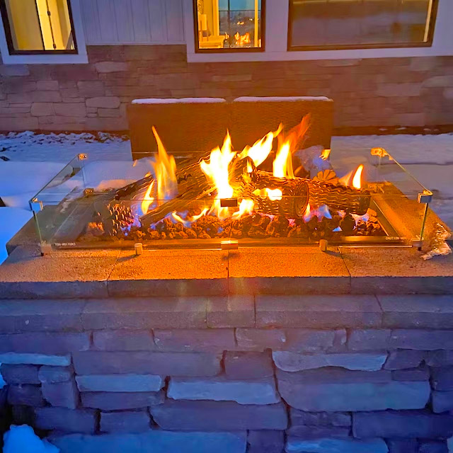 Beautiful Fake Metal Logs For Your Fire Table Or Fireplace