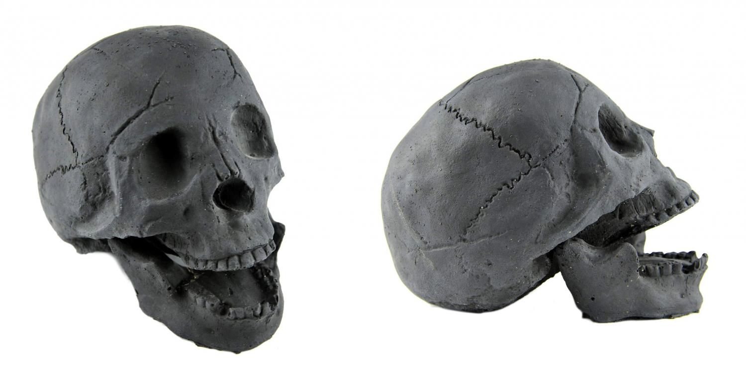 Fake Fireproof Human Skulls For Your Fire-pit - Burning skull bonfire Halloween prop