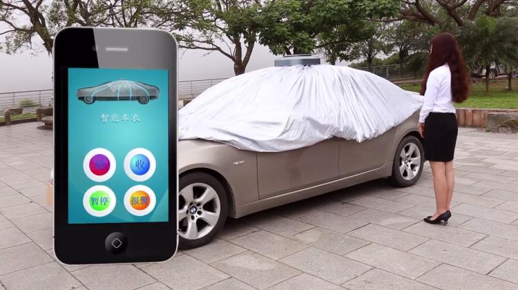 Favo Tech Remote Control Automatic Car Cover - Automatic car tarp protects car from sun and snow