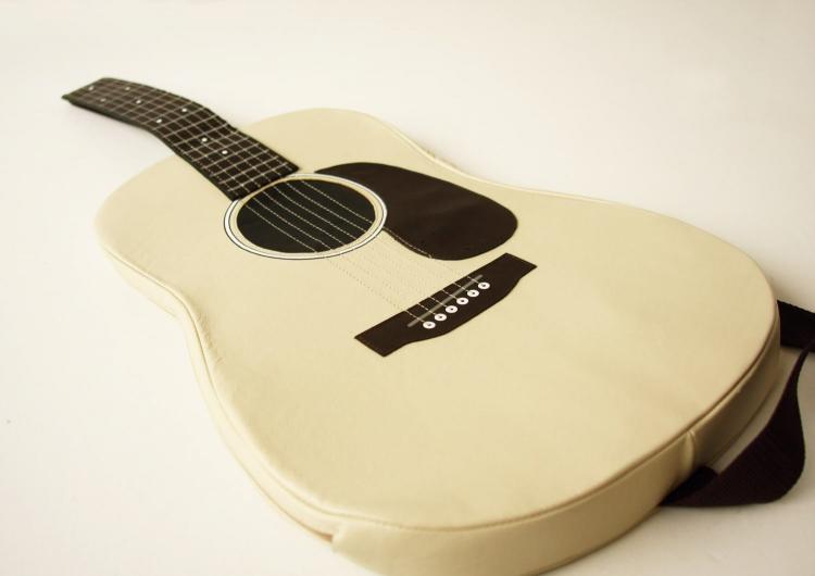 Stylish leather acoustic guitar backpack - unique backpacks