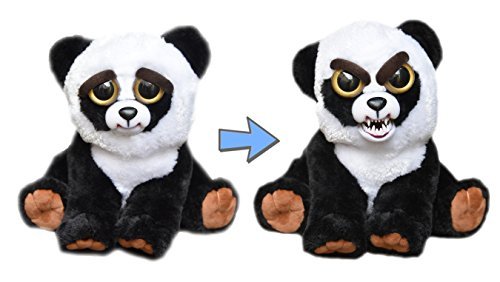 Feisty Pets - Squeeze head to turn from cute to angry - Pissed off stuffed animals - Panda Bear