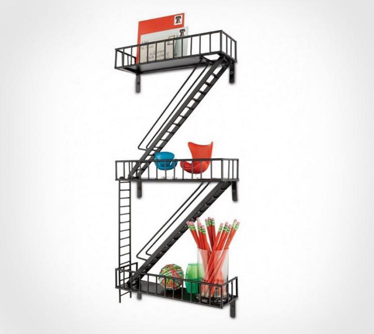Fire Escape Urban Wall Shelving