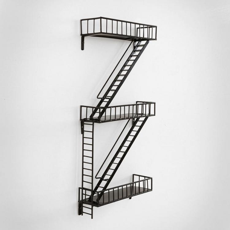 Fire Escape Urban Wall Shelving
