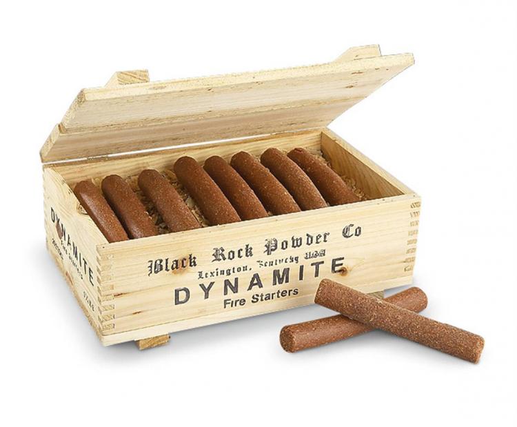 Dynamite Fire Starter Sticks - Dynamite Box