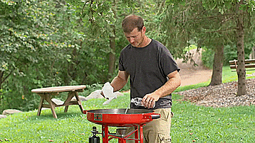 FireDisc Portable Grilling Pan - Grill Any Dish BBQ Pan
