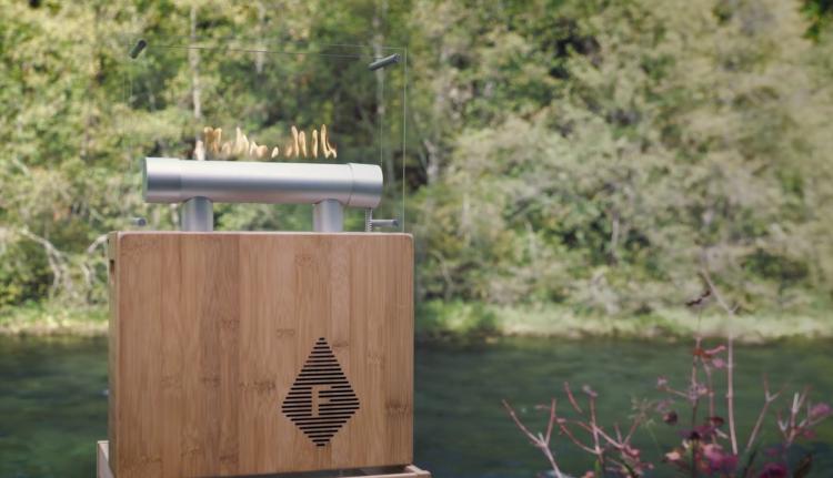 Fireside Audiobox that syncs jumping flames to your music - Dancing fire Bluetooth speaker
