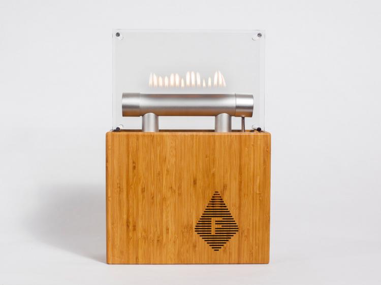 Fireside Audiobox that syncs jumping flames to your music - Dancing fire Bluetooth speaker