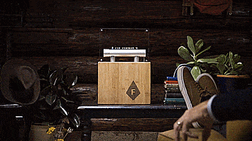 Fireside Audiobox that syncs jumping flames to your music - Dancing fire Bluetooth speaker