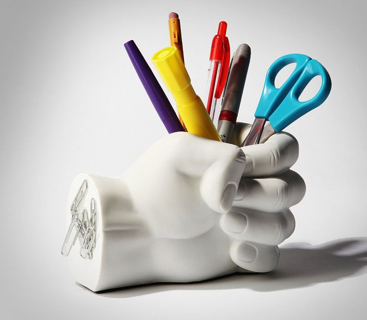 Fist Pen Holder With Paper Clip Magnet