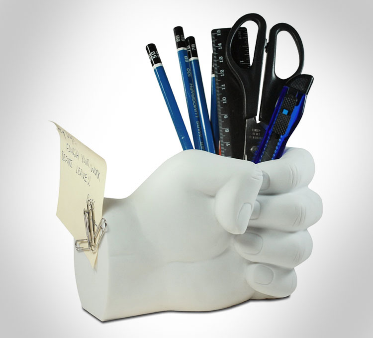 Fist Pen Holder With Paper Clip Magnet